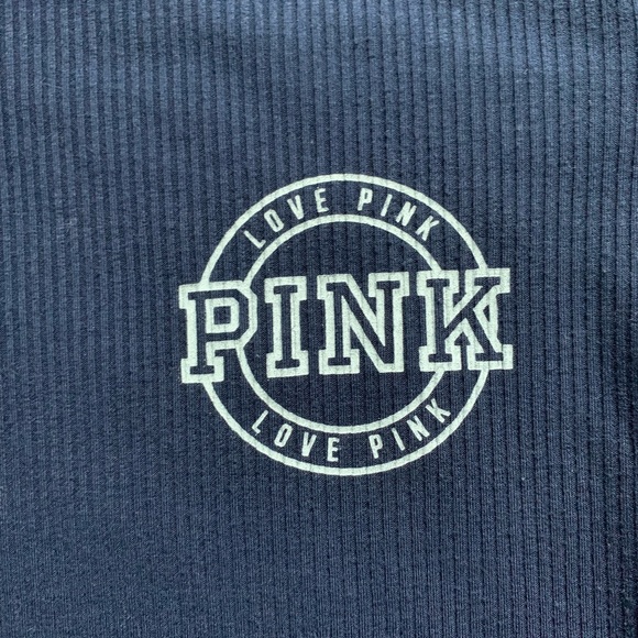 PINK Ribbed Crop Top. - Picture 3 of 4